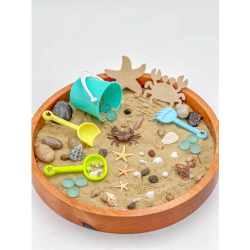 Beach Sensory Bin, Beach Playdough Sensory, Taste Safe, Montessori