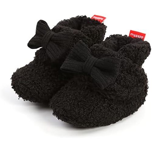 Baby Boys Girls Booties Infant Newborn Sock Shoes Slippers Winter Warm Crib Footwear First Walkers