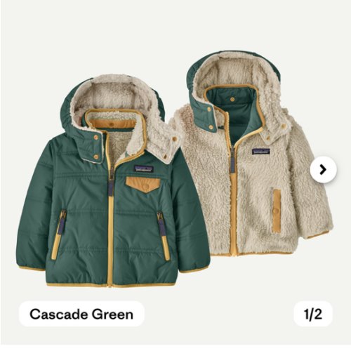 Patagonia Baby Reversible Tribbles Hoodie