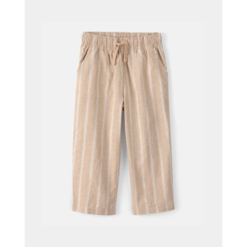 Toddler Striped Linen Pants - Brown | Carter's