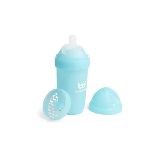 Double Anti-Colic Baby Bottle LT 240 ml/8.5 floz Blue – Herobility