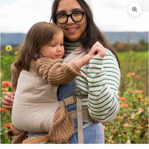 Hope & Plum Tan Buckle Baby Carrier | LARK