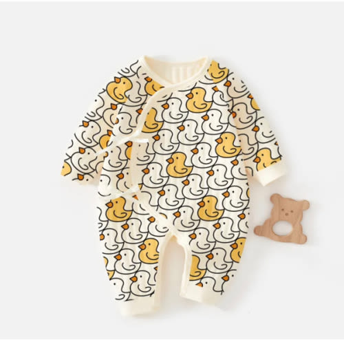 Baby Newborn Cute Duck Kimono Romper