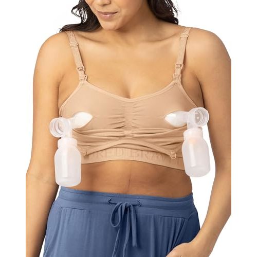Kindred Bravely Sublime Pumping Bra Hands Free, Adjustable Pumping & Nursing Bra with EasyClip for All Breast Pumps