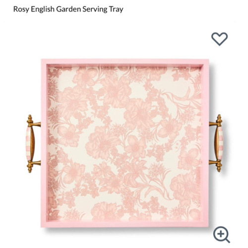 MacKenzie-Childs | Rosy English Garden Serving Tray
