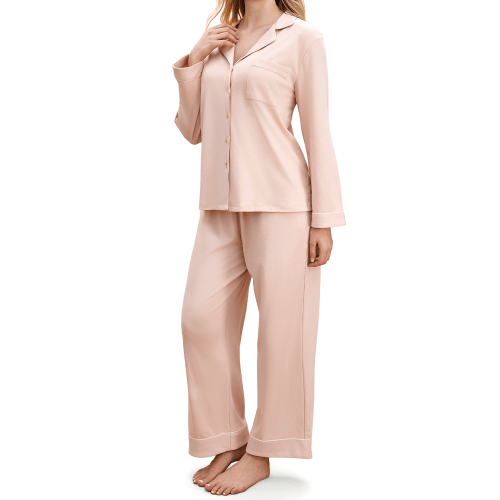Postpartum Soft Cotton Nursing Pajama Set
