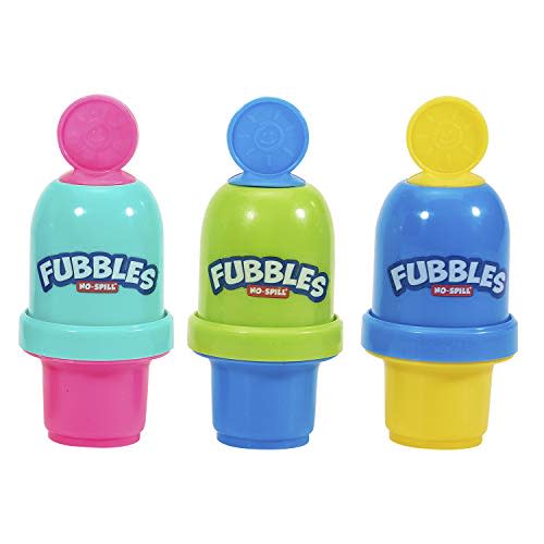 Little Kids Fubbles No-Spill Mini Bubble Tumbler (3 Pack), Multi (99630)