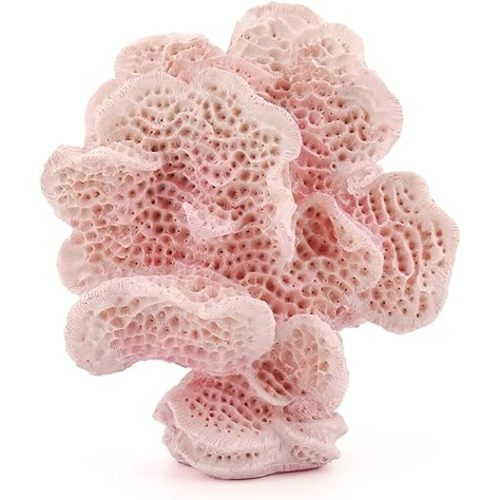 Accessoryway Blush Pink Coral Reef Decor,Modern Coastal Decor for Home: Small Faux Coral Statue for Nautical Themed Parties and Table Centerpieces -6.2"