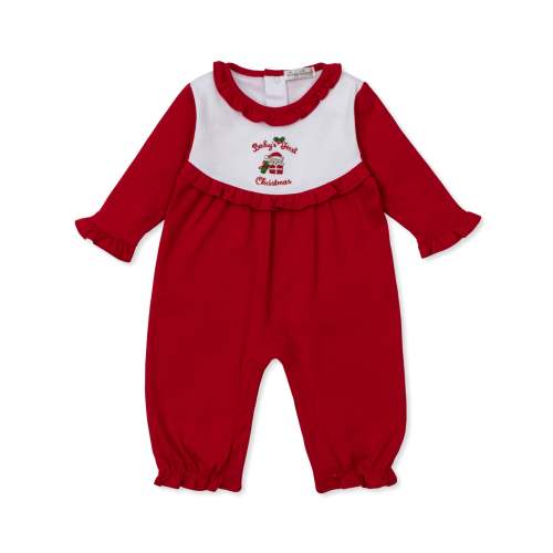 Baby's First Christmas 25 Ruffle Playsuit 0-3m