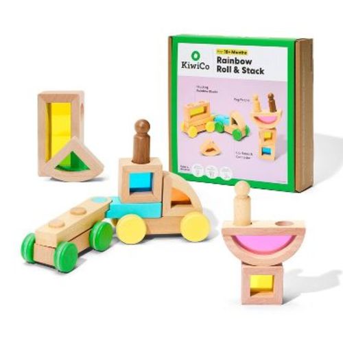 KiwiCo Activity Play Center 18m+ - Rainbow Roll & Stack 11pc
