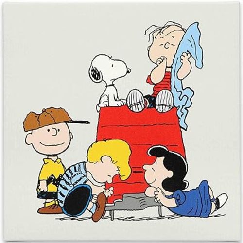 Peanuts Charlie Brown, Snoopy and Friends Gallery Wrapped Canvas Wall Decor - Fun Charlie Brown Wall Art for Home Decor