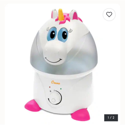 Crane 1 Gal. Adorable Cool Mist Humidifier for Rooms up to 500 sq. ft. - 1 Gallon