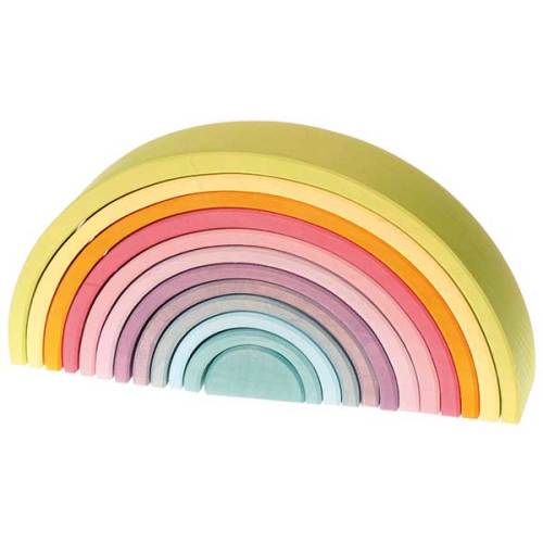 Pastel Rainbow Stacking Tunnel (Grimm's)