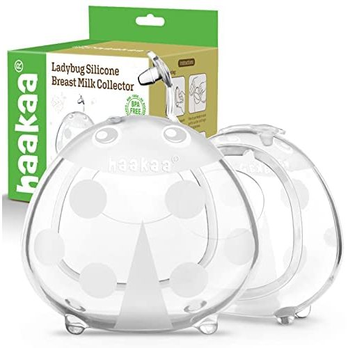 Haakaa Ladybuyg Silicone Milk Collector 2 oz/75 ml, 2 pk
