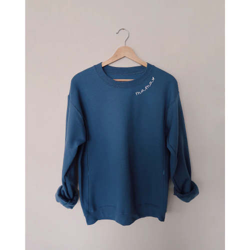 Mama Embroidered Breastfeeding Nursing Sweatshirt, XL