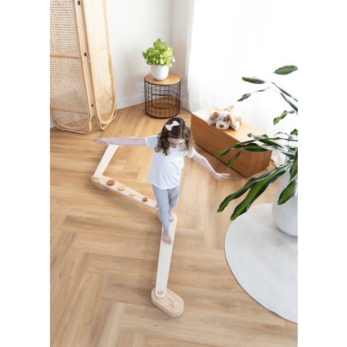 Wooden Balance Beams Set - Dots