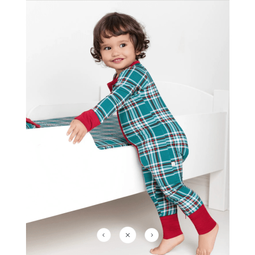 Classic Christmas Zip Romper – Dreamy Bamboo