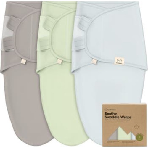 3-Pack Soothe Swaddle Wraps, Medium