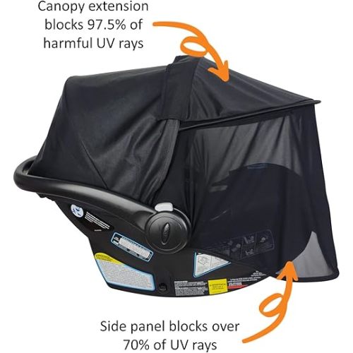 Doona Sunshade Extension | Doona Accessories Stroller for Summer | Car Seat Cover Attachment for Sun Protection | Carseat Canopy for Baby Sun Shade Extender | Also Compatible with Carseat