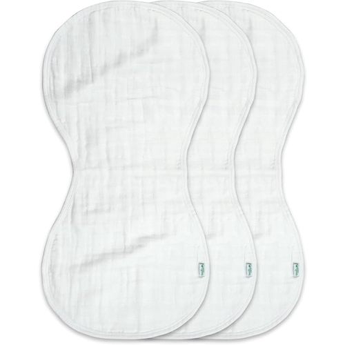 Green Sprouts Burp Cloths - White