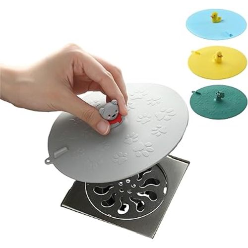 MAOYONG Bathtub Drain Cover Tub Stopper-Cute Silicone Floor Drain Cover for Bathroom, Bath Tub Drain Plug for Shower Floor, Kitchen Sink Drain Stoppers