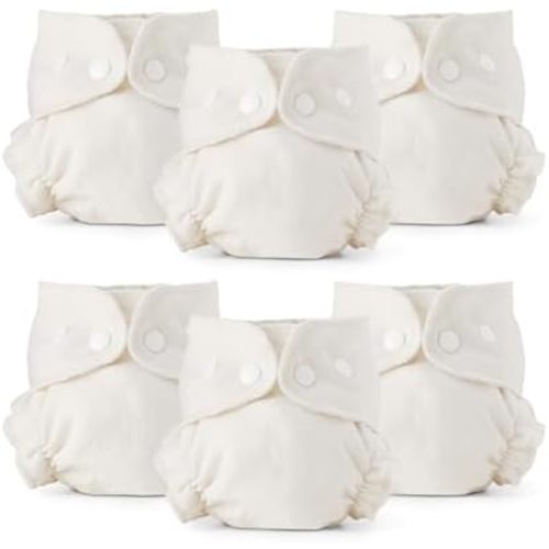 Esembly Cloth Diaper Inner - Organic Cotton, 6-Pack, Size 2 (18-35lbs)