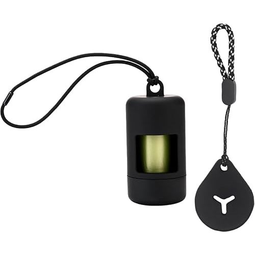 QMEAKMONY Poop Bag Holder (Black)