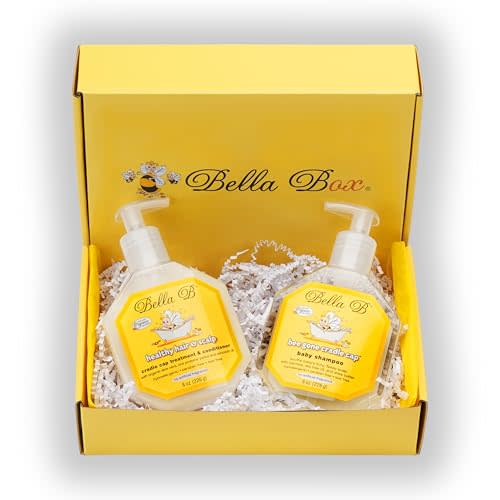 BELLA B GIFT SET Cradle Cap Shampoo & Cradle Cap Scalp Treatment And Conditioner - Baby Shampoo And Conditioner - Cradle Cap Shampoo For Babies - Kid Shampoo (Cradle Cap Shampoo & Treatment)