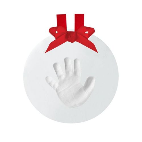 Pearhead Baby's Print Ornament - White