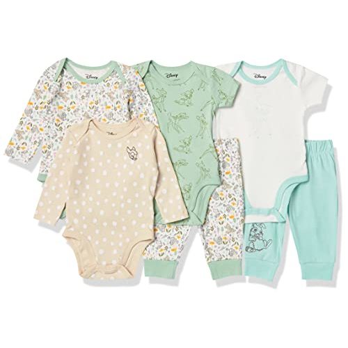 Amazon Essentials Disney | Marvel | Star Wars Unisex Babies' 6-Piece Outfit Set, Pack of 6