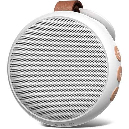 Mini White Noise Machine Sound Machine with 30 Soothing Sounds 32 Volume Levels Baby Portable Sleep Soother Rechargeable Travel Sound Therapy Pink Brown Noise Sleep Machine for Kid Adult