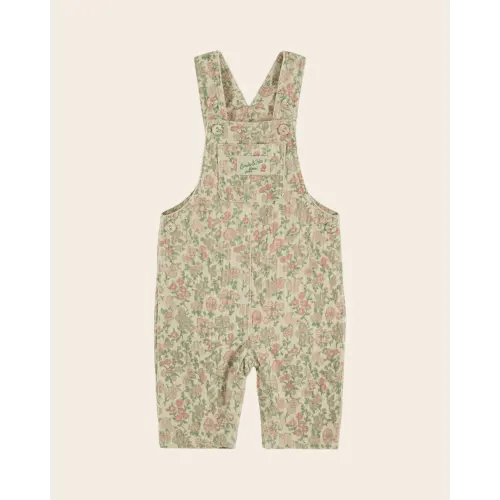 Overalls
Green floral velvet