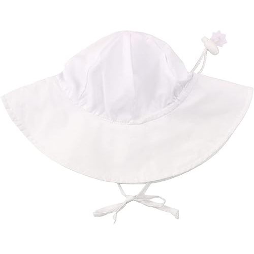 RuffleButts® Baby/Toddler Girls Baby/Toddler Sun Hat with UPF 50+ Sun Protection and Floppy Wide Brim