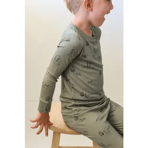 Evergreen Deer Two Piece Pajamas — h o n e y c o m b