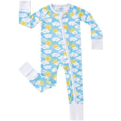 pureborn Baby Sleeper Viscose from Bamboo Zipper Footies 0-24 Months