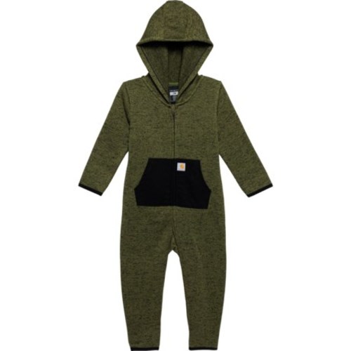 Carhartt Infant Boys and Girls CM5402 Zip-Front Fleece Coveralls - Long Sleeve