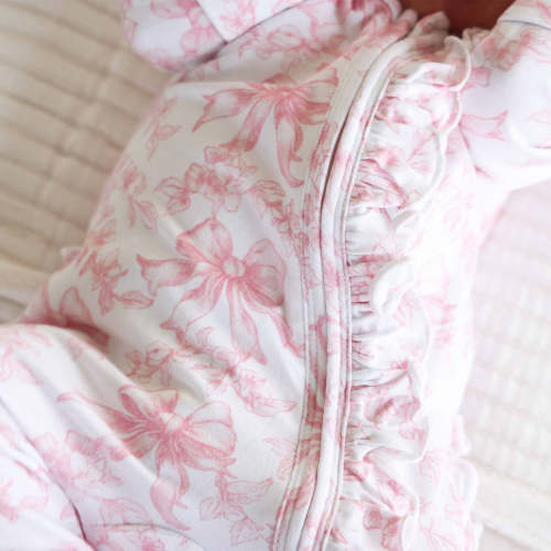 Fancy Frills Ruffle Zipper Footie | Caden Lane