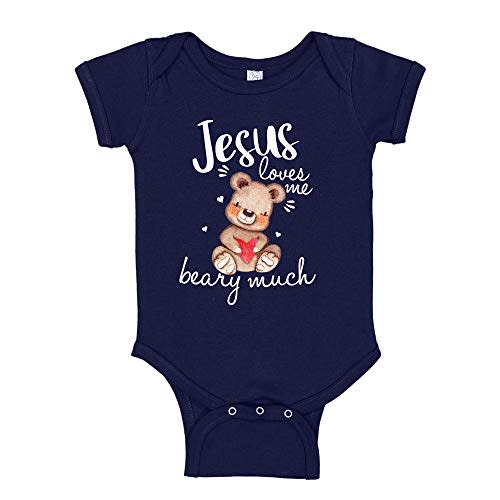 Jesus Loves Me Baby Bodysuit or Toddler T-Shirt Cute Christian Baby Clothing