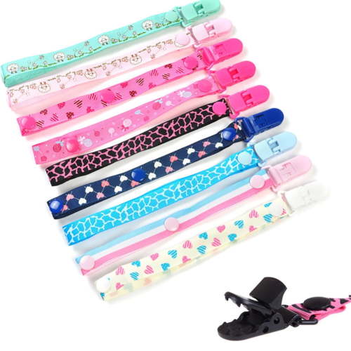 Happy Date Baby Pacifier Clips,Universal Holder Leash for Boys and Girls, Teething Toys Teethers