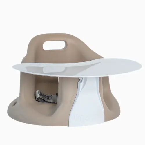 Upseat Baby Floor & Booster Seat with Tray - Taupe