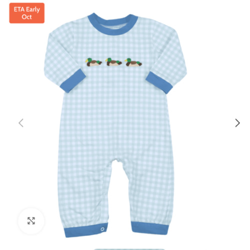 French Knot Mallard Romper