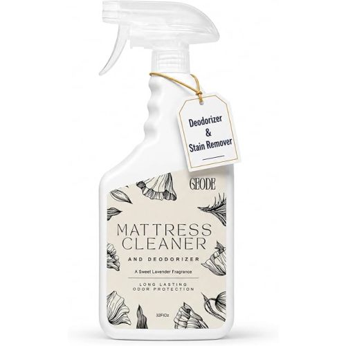 GEODE Mattress Cleaner & Deodorizer – Natural Enzyme Formula for Stain & Odor Removal, Sweet Lavender Aroma, Eco-Friendly & Non-Toxic, Safe for All Fabrics (32fl oz)