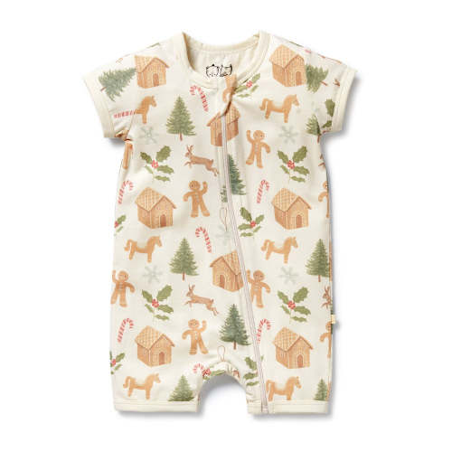 Holly Jolly Magic Organic Boyleg Zipsuit