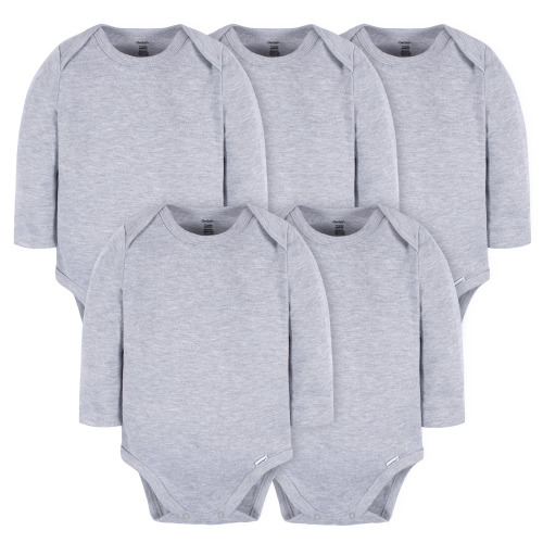 Gerber Baby Girls' Long Sleeve Onesies Bodysuits, 6-Pack