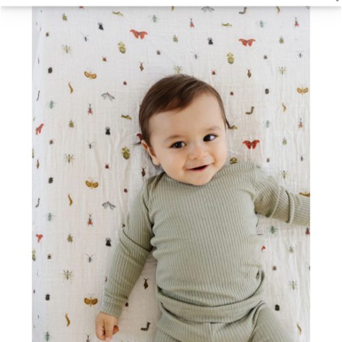 Cutie Crawlies Crib Sheet
