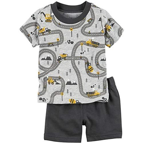 Bumeex Toddler Boys Cotton Clothing Sets Short Sleeve Tee and Shorts