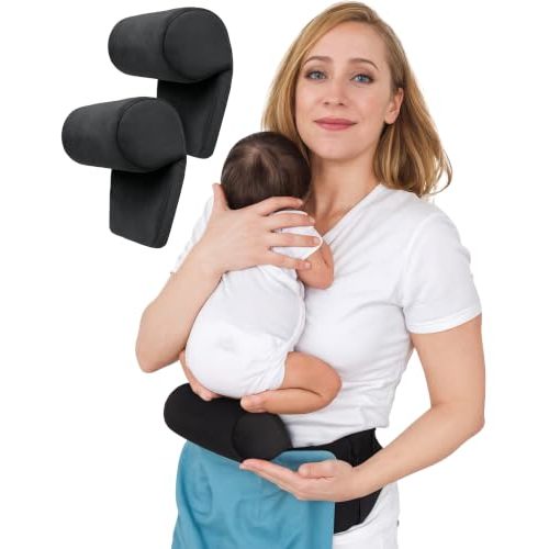 TwinGo Infant Insert for Newborn Carrier - Baby Carrier Accessories for Front Carry - Soft Foam Cushion & Breathable Cotton Fabric - Baby Support for 7 lbs & Up - Twin Pack
