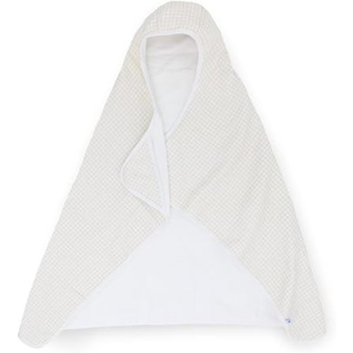 Little Unicorn Hooded Bath Towel | Absorbent Cotton & Terry Blend | Larger Size for Baby & Toddlers, 1-6 Years (Tan Gingham)