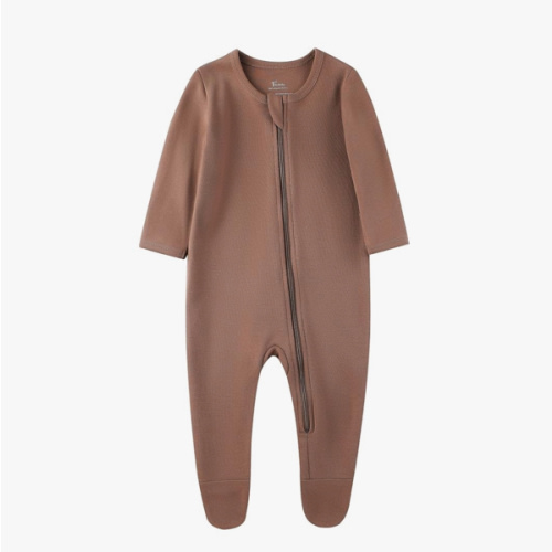 O2 BABY Baby Boys Girls Organic Cotton Zip-Front Sleeper Pajamas, Footed Sleep 'n Play