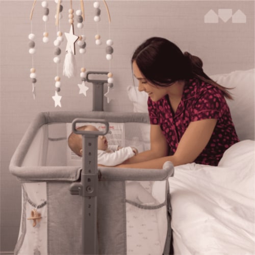 Milliard Baby Bedside Bassinet Sleeper with Breathable Mesh Fabric, Portable Crib for Infants